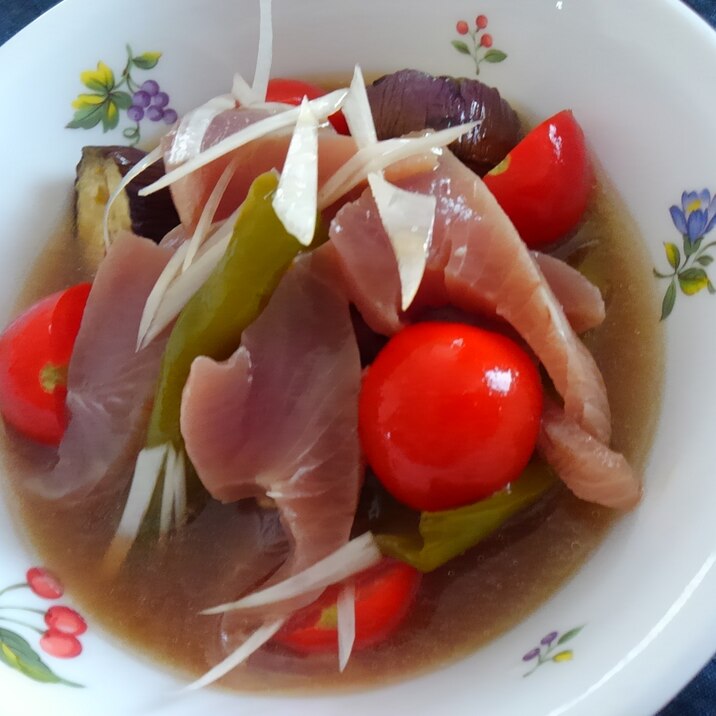 カツオと夏野菜の和風マリネ レシピ 作り方 By 1つ 楽天レシピ カツオと夏野菜の和風マリネ レシピ 作り方 By 1つ 楽天レシピ